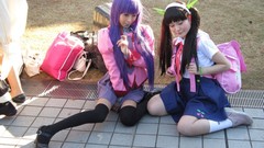 Japanese school uniforms bakemonogatari bangs senjougahara 