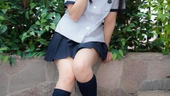 Japanese school uniforms models cosplay knee socks Lenfried