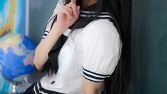 Japanese school uniforms models cosplay sailor uniforms striped 