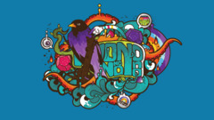 jared nickerson artwork blue background colorful