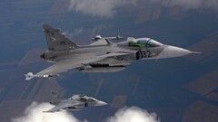 Jas 39 Gripen jet-fighter airplane Aircraft military aircraft