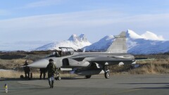 Jas 39 Gripen jet-fighter airplane Aircraft sky vehicle military