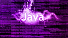 Java code digital art pink