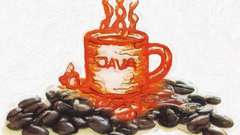 Java coffee artwork Art