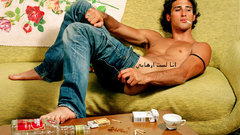 Jeans bottles Men topless