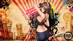 Jeans gloves blue eyes