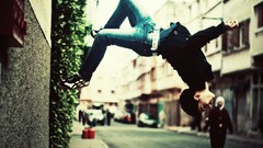 Jeans urban parkour Stunt