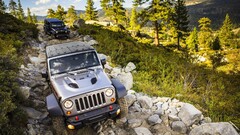 Jeep Wrangler Car Trees stones nature vehicle silver cars