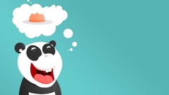 Jelly minimalistic panda bears