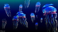 Jellyfish Aquarium and Fish