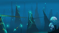 Jellyfish underwater science fiction artistic