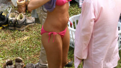 Jennifer aniston pink bikini