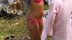 Jennifer aniston pink bikini