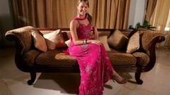 Jennifer hawkins red dress