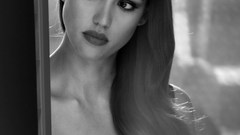 Jessica Alba monochrome greyscale