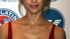 Jessica Alba red dress