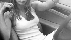 Jessica Biel grayscale monochrome