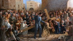 Jesus cross Lenin religion atheism irony marx