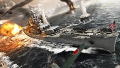 Jet aircraft battleships Navy
