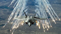 jets Lockheed Martin F-22 Raptor Aircraft military aircraft
