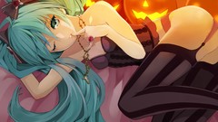 Jewelry Halloween rings pumpkins bows long hair anime girls 