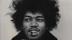 Jimi hendrix monochrome