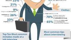 Job wish statistics infographics