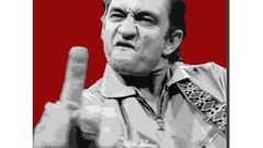 Johnny cash canvas Print