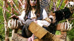 Johnny Depp Pirates of the Caribbean Captain Jack Sparrow face 