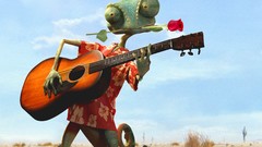 Johnny Depp Rango animation guitars