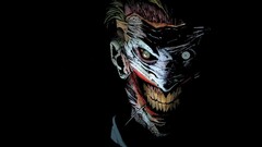 joker scars dc comics mask comic books black background artwork