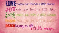 Joy love hope Faith Quotes