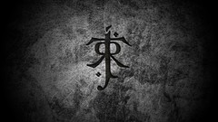 JRR Tolkien minimalistic the lord of the rings grey background