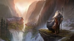 JRR Tolkien Rivendell Gandalf The Hobbit fantasy art