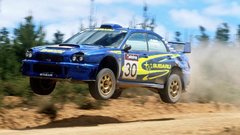 Jumping rally Subaru subaru