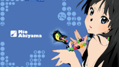 k - on anime girls akiyama mio Anime dark hair blue eyes Women