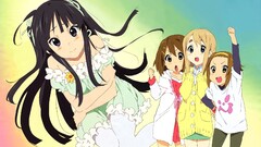k - on anime girls akiyama mio hirasawa yui kotobuki tsumugi
