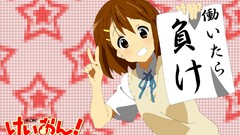 k - on anime girls hirasawa yui Anime brown eyes brunette