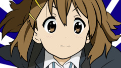 k - on anime girls hirasawa yui Anime brunette brown eyes face
