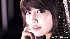 K-pop bangs woman close-up
