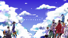 kagerou project anime girls anime boys Anime sky clouds purple