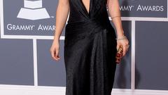 Kaley cuoco black dress