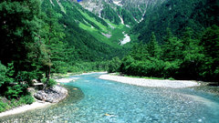 Kamikochi Japan Mountains rivers