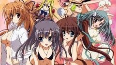 Katagiri yuuhi nagase minato cleavage bikini karen Nagomi Kiryu 