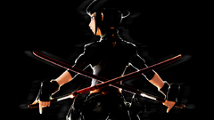 Katana Anime Simple Background