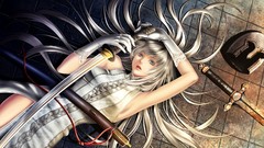 Katana Anime Swords illustrations scans girls with swords