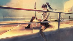 Katana Anime Swords school uniforms original characters