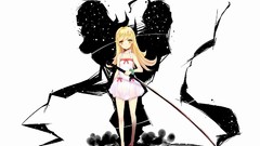 Katana Anime Vampires skirts blush smiling anime girls 