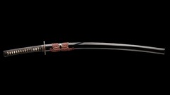 Katana black background Swords