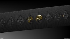 Katana blade 3D modeling